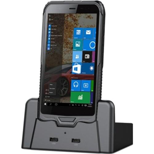 4G RAM 64G ROM Handheld Outdoor Terminal 2D Laser Barcode Scanner Bluetooth Pistol Grip 6" PDA Windows 10 IP67 Waterproof Tablet