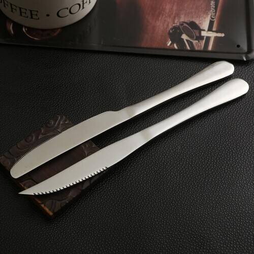 Thickened Stainless Steel Cutlery Steak Knives Western Main Table Knife Hotel Restaurant Housewares