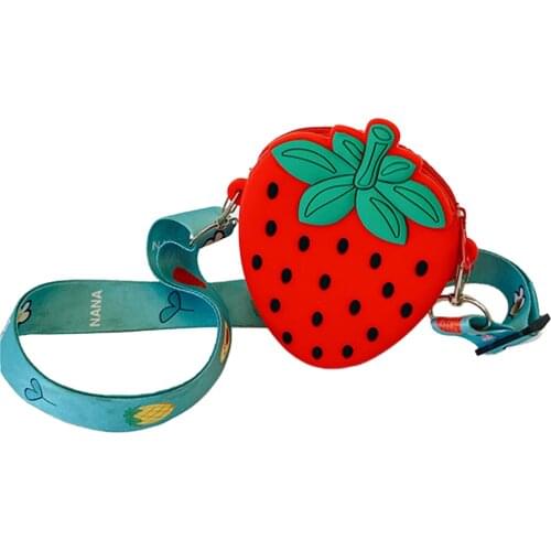 2021 Brand New Toddler Kids Cartoon Small Purse Creative Drink Fruit Shape Crossbody Bag Birthday Christmas Gift for Boys Girls
