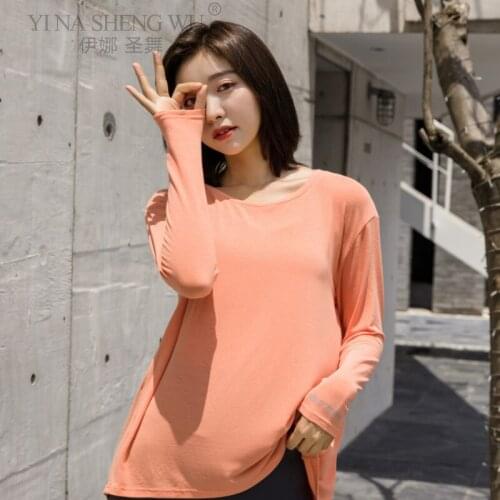 Loose Yoga Top Clothes for Fitness Sport Shirt Women Blouse O-neck Gym Workout Running Net Yarn Long Sleeve Sexy Tops Sportswear