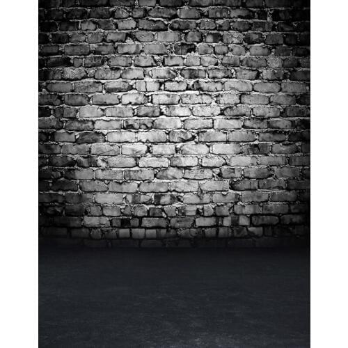 TR Newborn Baby Photo Background Bright Gray Brick Wall Photography Backdrop Dark Floor For Photo Sudio Wedding Photo Shoot Prop