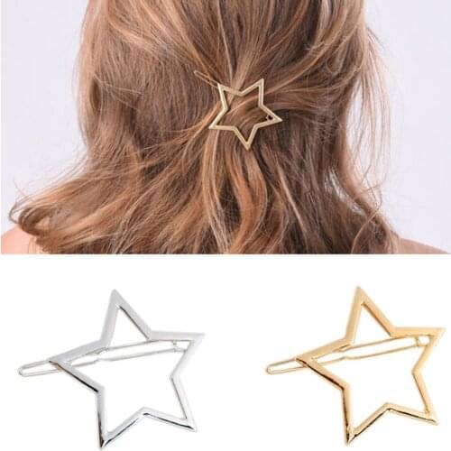 1 PC New Fashion Women Girls Hairpins Girls Star Heart Hair Clip Delicate Hair Pin Hair Decorations Jewelry Accessories
