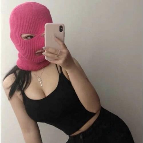 2021 Balaclava Mask Hat Winter Cover Neon Mask Green Halloween Caps For Party Motorcycle Bicycle Ski Cycling Masks Bonnet