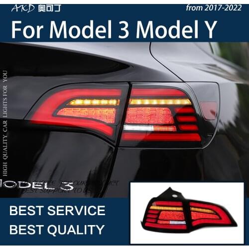 Car Styling for Tesla Model 3 Tail Lights 2016-2021 Model Y LED Tail Light Dynamic Signal DRL Brake Reverse auto Accessories