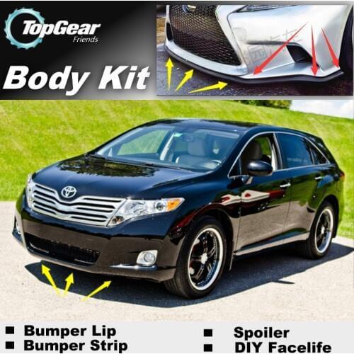 For TOYOTA Venza 2008~2015 Bumper Lip / Front Spoiler Deflector For TOPGEAR Friends Car View Tuning / Body Kit / Strip Skirt