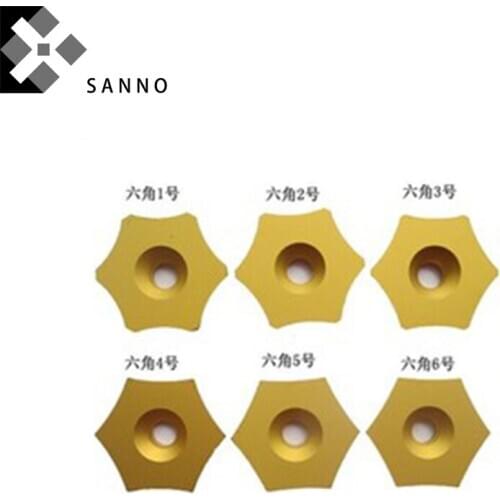 Free shipping 10pcs/lot RS63 615HRB1 B2 B3 B4 B5 B6 hexagon scarfing tube inserts cutting tool blade cnc carbide tips for steel