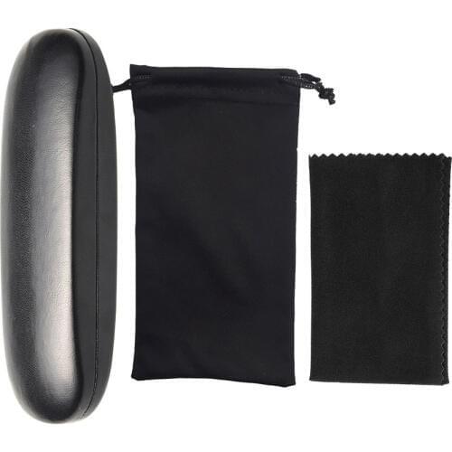 Customize Women Glasses Case For Men Waterproof Hard Frame Eyeglass Lady Case Reading Glasses Box Black Spectacle Cases Set Gift