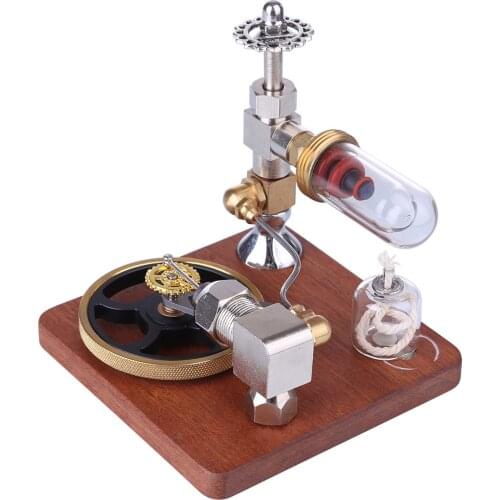 Adjustable Speed Stirling Engine Model Science Experiment Engine Toy with Horizontal Flywheel Physics Steam Power Toy Design