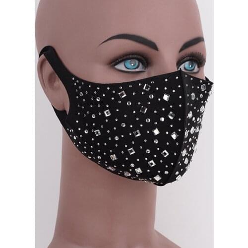 2020 new multicolor five-star diamond luxury rhinestone washable jewelry mask decoration dance party jewelry