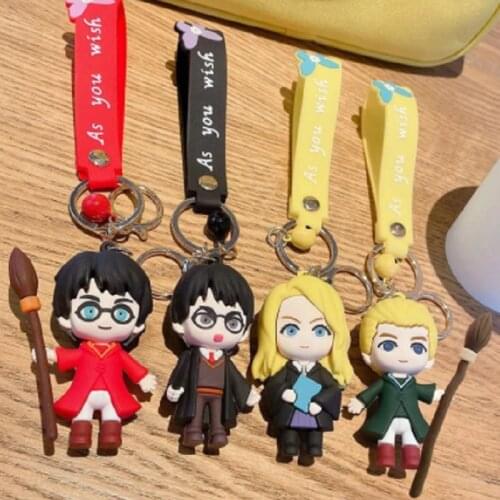 New Harries Creative Key Chain Potter Fashion Malfoy Personality Bag Pendant Hermione Accessories Car Key Chain Birthday Gift