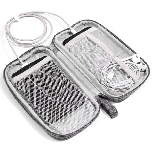 Portable Data Cable Storage Bag Power Bank Bag Buggy Bag Mobile Power Digital Storage Bag
