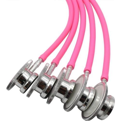 5pcs Portable Double Head Stethoscope Aid Emt Headed Stethoscope Portable Medical Auscultation Stethoscope Medical Device