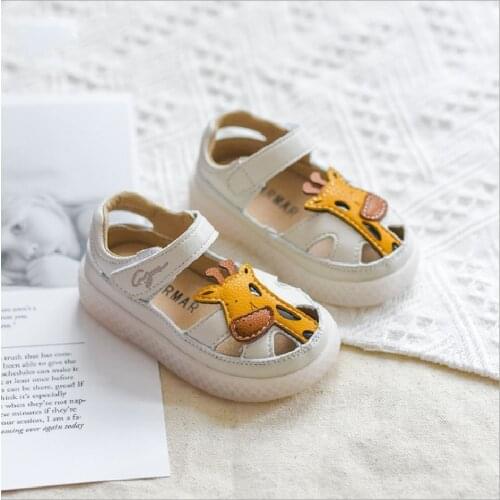 New Summer Infant Toddler Shoes Soft Sole Breathable Closed Toe Childrens Shoes Hollow Out Cute Baby Boys Girlss Beach Sandal
