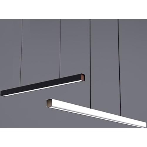 Nordic Long Pendant light Hanging light fixture Drop light black LED Pendant lamp dining room living room decoration