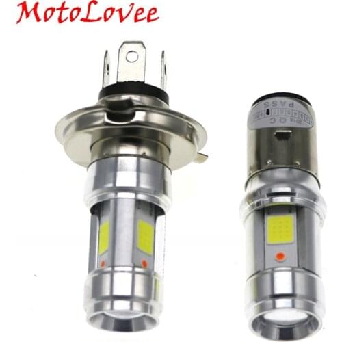 MotoLovee Three Sides LED Motorcycle Headlight Bulbs 3000LM Super Bright Scooter Accessories 12V Motorcycle Headlamp Fog Light
