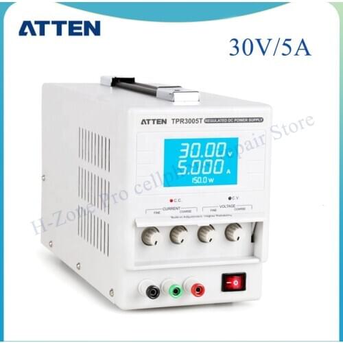 ATTEN TPR3005T high precision adjustable 30V 5A variable regulated non-programmable Single Channel Linear DC Power Supply