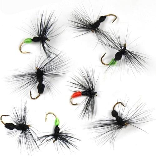 10pcs #10 Hook Artificial Insect Bait Lure Ant Fly Trout Artificial Fishing Lures 15mm Outdoor Fishing Insects Baits Lure Set