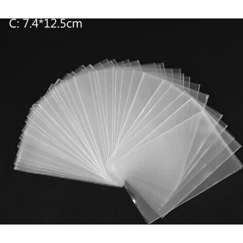 100pcs Card Sleeves Magic Board Game Tarots Trading Cards Transparent Protector E56D