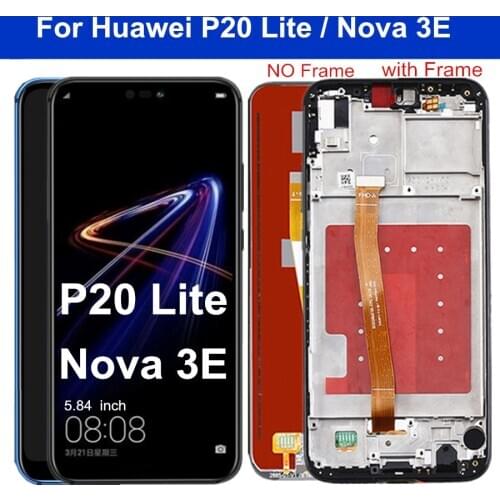 5.84" LCD For HUAWEI P20 Lite Lcd Display touch screen pannel Digitizer for Huawei P20 lite ANE-LX1 ANE-LX3 Nova 3e LCD