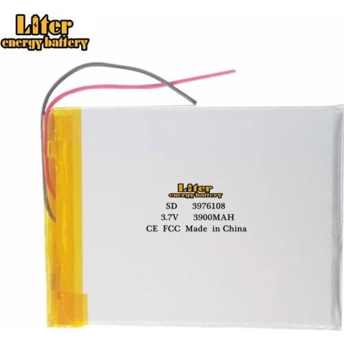 3.7V 3900mAh 3976108 Liter energy battery For 9 inches Tablet Accumulator Replacement The built-in Batterie