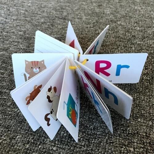 Early Learning English Alphabet Card For Baby Kids Toys Words Memory Card Cognitive English Language Funny K2F6
