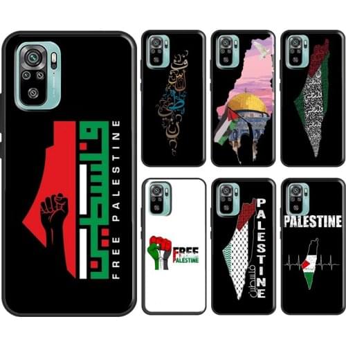 Palestine Map Arabic For Xiaomi Redmi Note 9 7 8 10 Pro Note 9S 8T Cover For Redmi 9C 9 9T 6A 7A 8A 9A Case