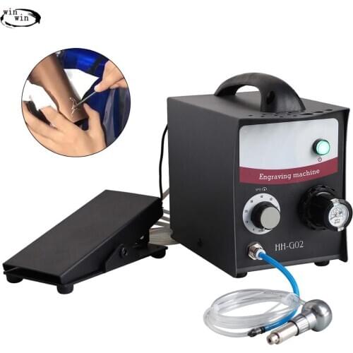 Berkem HH-G02 60W 110/220V Desktop pneumatic engraving machine single head engraving machine micro engraving machine