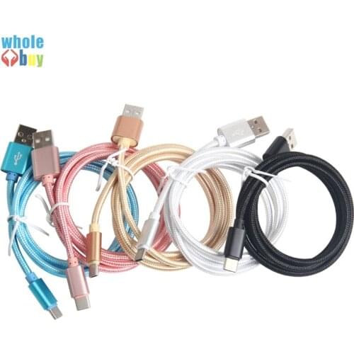 Colorful Micro 5Pin iPhone 8Pin Type-C cable Fast Charge Data Charging Cable Mobile Phone Cables For iphone Samsung 300pcs/lot