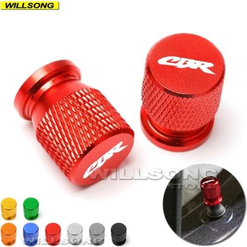 Wheel Tire Tyre Valve Air Port Stem Cover Cap Plug For HONDA CBR125R CBR 600 900 1000 RR 1100XX 600F Motorcycle Accessories LOGO