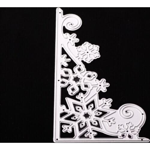 Metal L-shaped snowflake paper die cutting dies for Scrapbooking/DIY Easter wedding Halloween Easter card