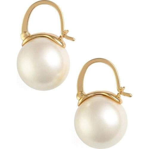 Nethong colorful Korean pearl texture famous woman temperament Baitao Earrings