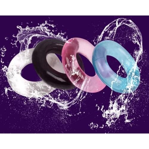 Silicone Penis Ring Cock Ring Male Ejaculation Delay Penis Enlargement Chastity Belts Lock Sperm Cockring Adult Product Sex Toys