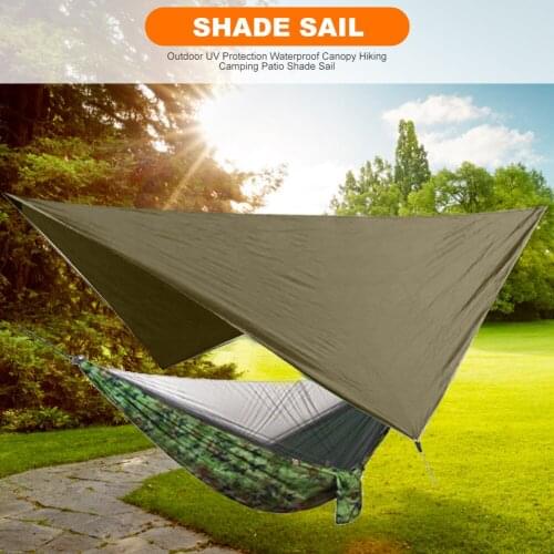Ultralight Sun Shelter Outdoor Camping Waterproof Awning Tarp Tent Hammock Rain Fly Camping Sunshade UV Resistant Coating
