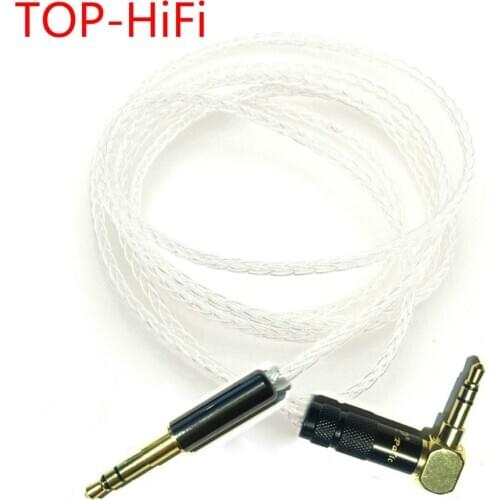 TOP-HiFi Free Shipping 3.5mm 8 Cores 7N Silver Plated Headphone Upgraded Cable For H9 H8 H7 H6 & studio solo3 2