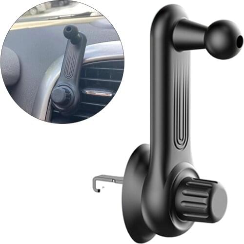 Universal Clip Car Phone Holder Bracket Extension Hook 360 Rotatable Supplies for Air Vent Air Outlet Smartphone Wired Earphone