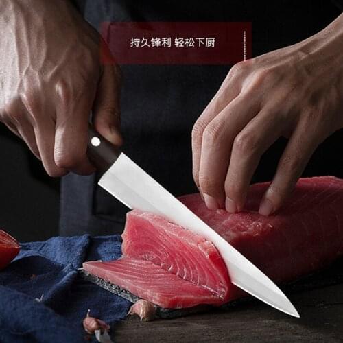 Salmon Sashimi Janpanese Knife Stainless Steel Meat Cleaver Japanese Sushi Knife Slicing Cooking Knife Kitchen Accessories
