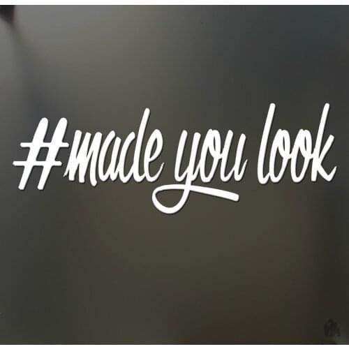 Made You Look JDM Girl MEDIUM Sticker Funny JDM Window Decal 25cm