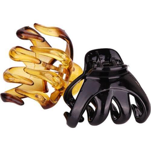 1PC Fashion Lady Headdress Hairpin Plastic Spring Hair Clips Octopus Shaped Barrette Girls Hair Accessories Hair Styling Tools