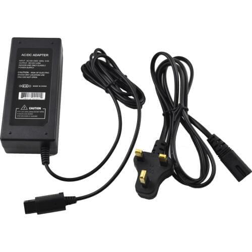 Xunbeifang 10pcs a lot UK Plug AC Adapter Power Supply for NGC for gamecube Console with Power Cable