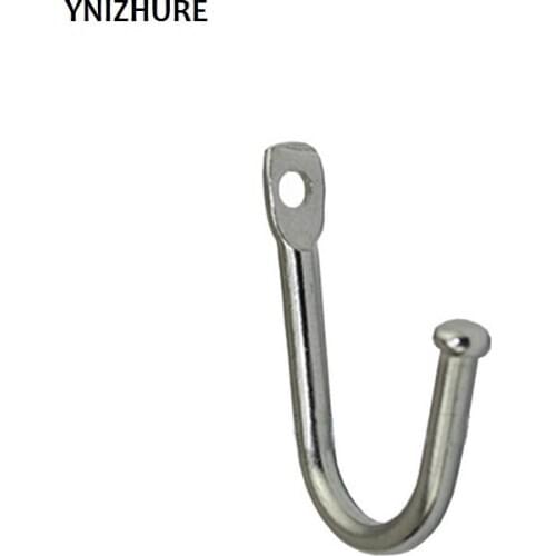 20PCS 34*24mm Wall Door Bath Double Prong Coat Hook Hanger,Pot Hanger Hooks,Handbag Bag Hanger Hooks,Hardware White/Silver Color