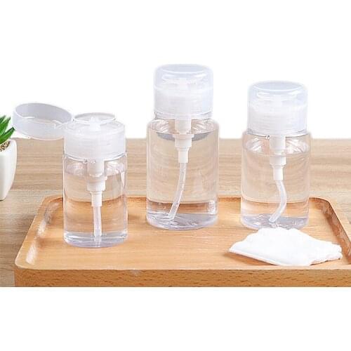 20pcs/lot 300ml 200ml 150ml Push Down Makeup Remover Clear Press Pump Travel Dispenser Toner Emulsion Water Liquid Bottle