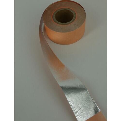 Imitation Silver leaf in roll size 100mmx50m Aluminum leaf foil for gilding lines, free shipping