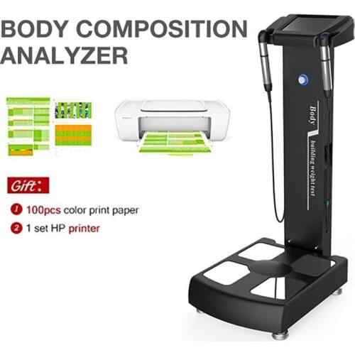 Body Composition Index Analyzer Body Nutrition Index Tester With Bioimpedance Machine With A4 Printer Bioelectrical Impedance
