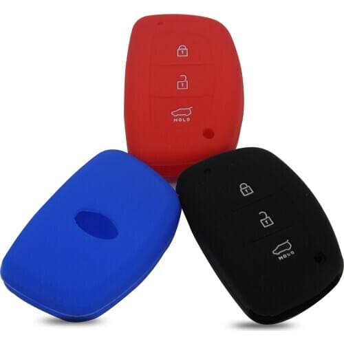 Bilchave 3 Buttons Silicone Car Key Case Cover Fob For Hyundai IX25 I30 HB20 i30 ix35 Mistra Verna Solaris Sonata Santafe IX45