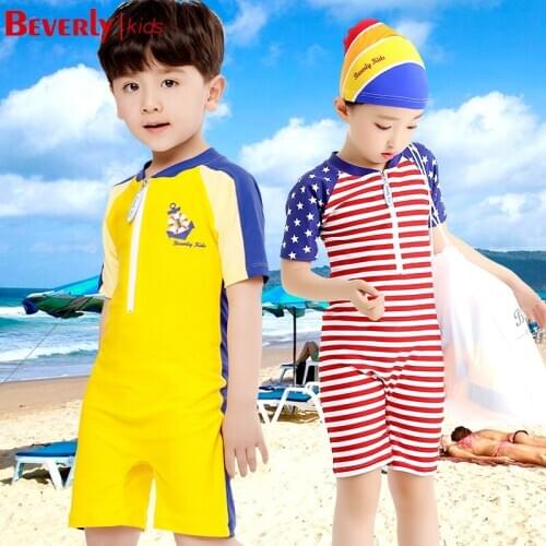 Beverly kids junior swimsuit UV protection swimwear rashsuit children swimsuit sun protection swimming suit free shipping