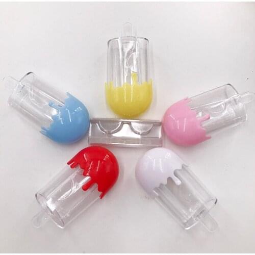 Popsicle cases for eyelashes cute lash box fit natural mink eye lashes with tray insert for eyelash