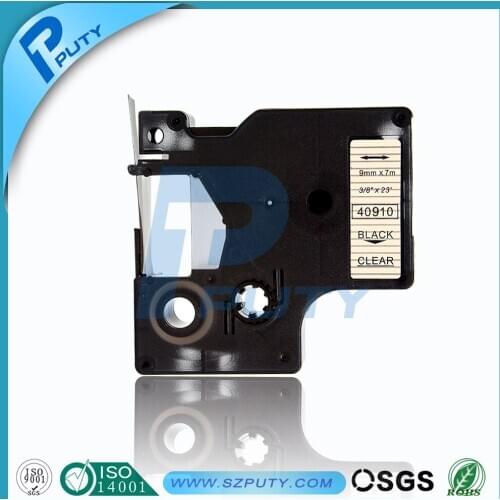 Black on clear dymo label tape 9mm 40910 100% compatible dymo label printer