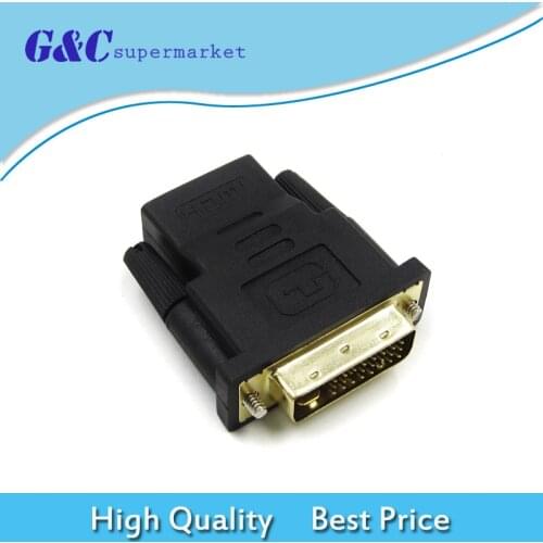 DVI-I Dual Link (24+5pin) Male to HDMI Standard Female Adapter For HDTV DVD