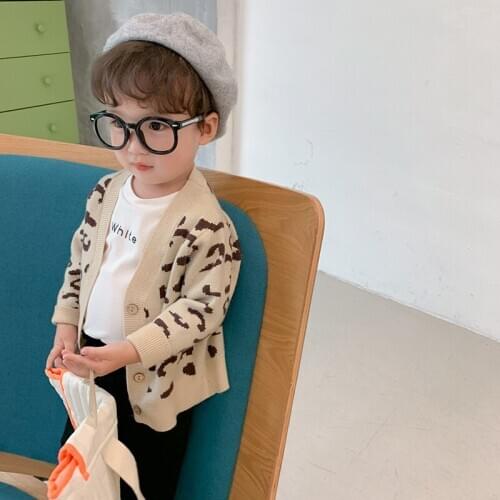 Elegant Cardigan Knitting Kids Sweaters Spring Winter Baby Boys Girls Warm Tops Bottoming Buttons Children Clothes High Quality