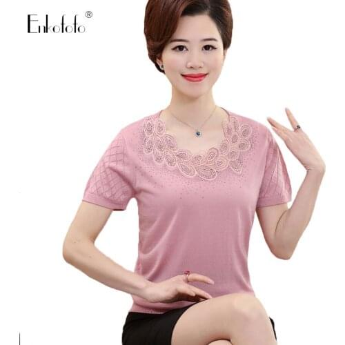 Женские однотонные футболки Enkofofo China At AliExpress